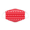 Face Mask Covering - Red Christmas Jumper Pattern (Adult Size)