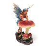 Sweet Flower Fairy Leaning On Toadstool
