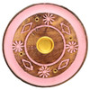 Incense Plate - Painted Pink Flower - 10cm
