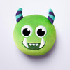Relaxeazzz Plush Travel Pillow and Eye Mask - Green Monstarz Monster
