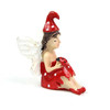 Fiddlehead Fairy Gardens - Seated Mushroom Fairy & Ladybird