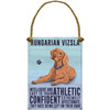 Mini Vintage Dog Metal Sign - Hungarian Vizsla