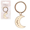 Moon Phase Crescent Enamel Keyring
