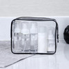 2 Piece Waterproof Travel Bag Set Transparent Makeup Toiletry Clear Wash Pouch