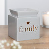Grey Heart Cut Out Oil Burners - Family