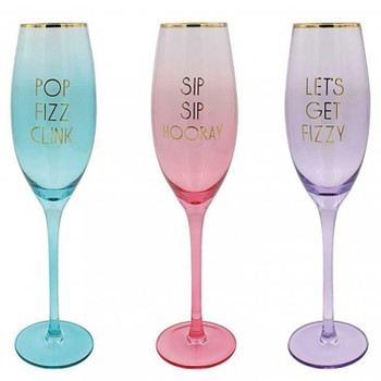 Lets Party Champ Flute - Pop Fizz Clink