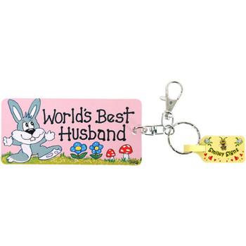Smiley Signs Keyrings - Worlds Best Husband