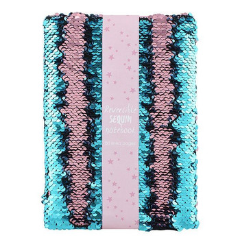 Sequin Notebook - Pink & Blue