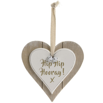 Double Wooden Heart - Hip Hip Hooray