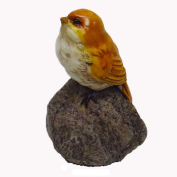 Fiddlehead Fairy Gardens - Bird On Rock Figurine