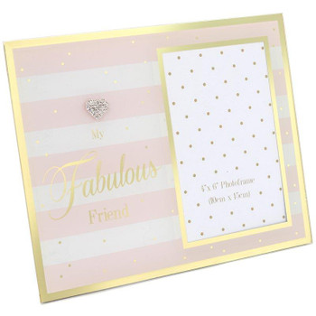 Mad Dots Mirror Photo Frame 6" x 4" - Fabulous Friend