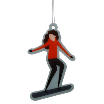 Air Freshener - Female Snowboarder Mint