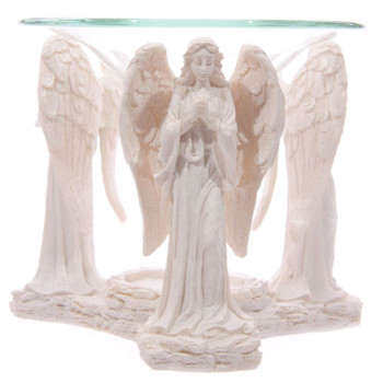 Praying Angel Oil Burner White