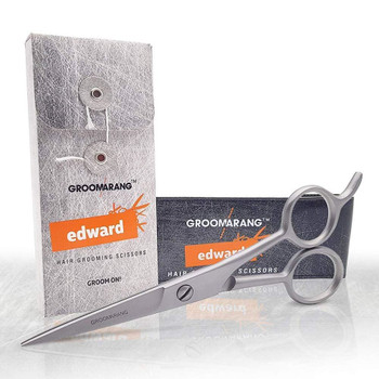 Groomarang Edward Hair Grooming Scissors Professional Trimmers Beard Moustache With Gift Pouch