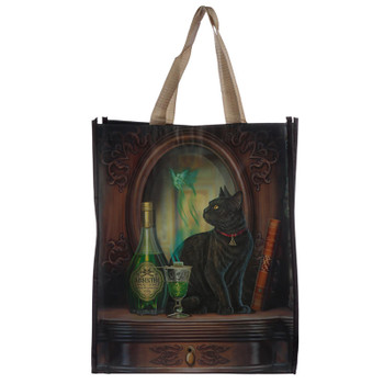 Lisa Parker Reusable Shopping Bag - Absinthe Cat