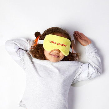 Relaxeazzz Plush Travel Pillow and Eye Mask - Tiger
