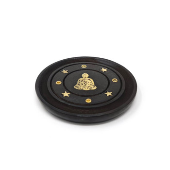 Incense Plate - Buddha Black