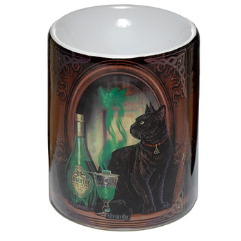 Lisa Parker Ceramic  Oil Burner - Absinthe Cat