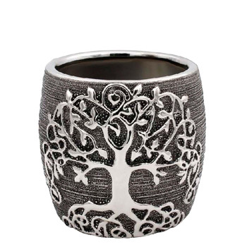 Gunmetal Tree Of Life Planter - Small 11cm x 13cm