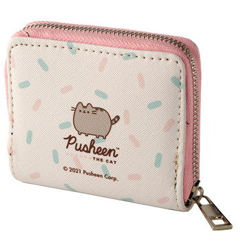 Zip Around Purse - Pusheen Foodie Cat - Pink/White