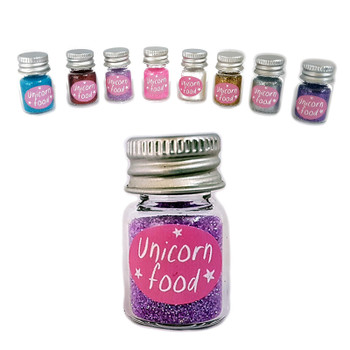 Sparkling Glitter Unicorn Food In Small Jar Arts Craft Home Hobbies