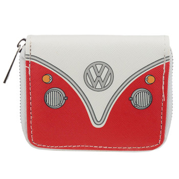 Zip Around Purse - Volkswagen VW T1 Camper Bus Red