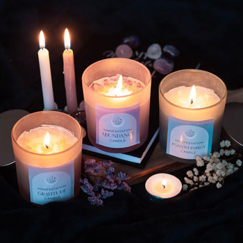 Positive Energy Crystal Chip Candle Collection