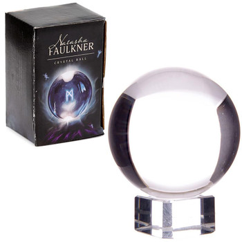 Natasha Faulkener Crystal Ball with Glass Stand & Gift Box - 5cm