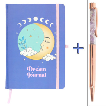 The Moon Dream Journal with Amethyst Pen