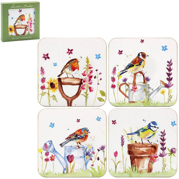 Set of 4 Coasters - Garden Birds