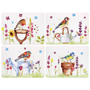 Set of 4 Placemats - Garden Birds