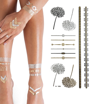 Glamza Metallic Tattoo - Tattoo Sheet 2 - M-T009