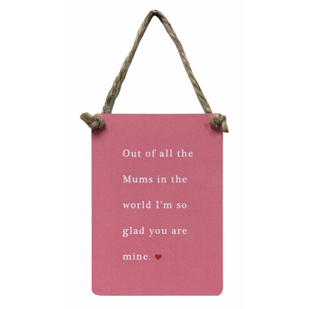 MINI Metal Danglers - Out Of All The Mums