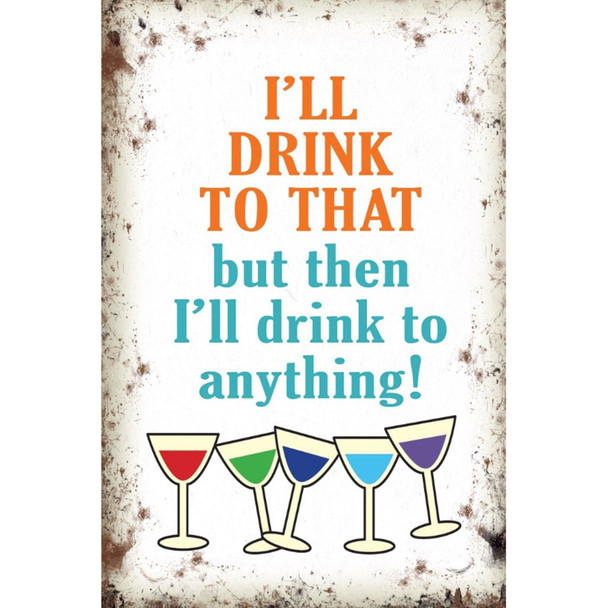 Mini Metal Danglers - I'll Drink To That - I'll Drink To Anything
