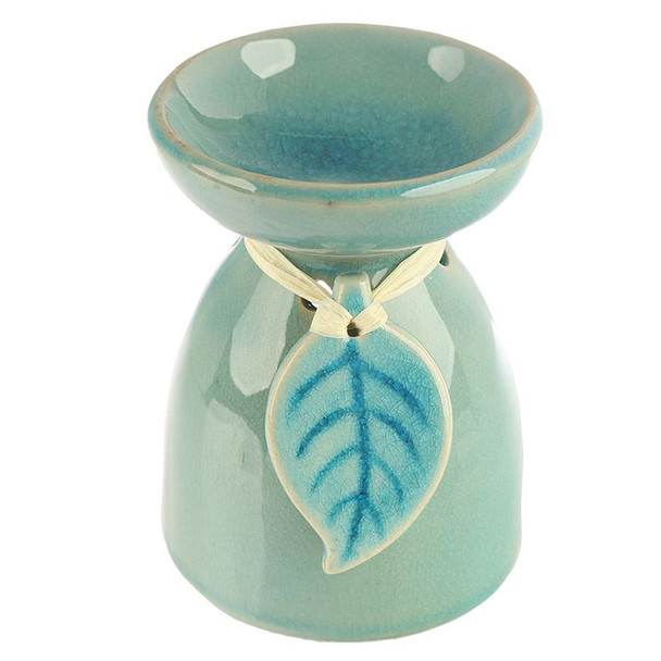 Eden Tropical Leaf Oil Burner - Blue