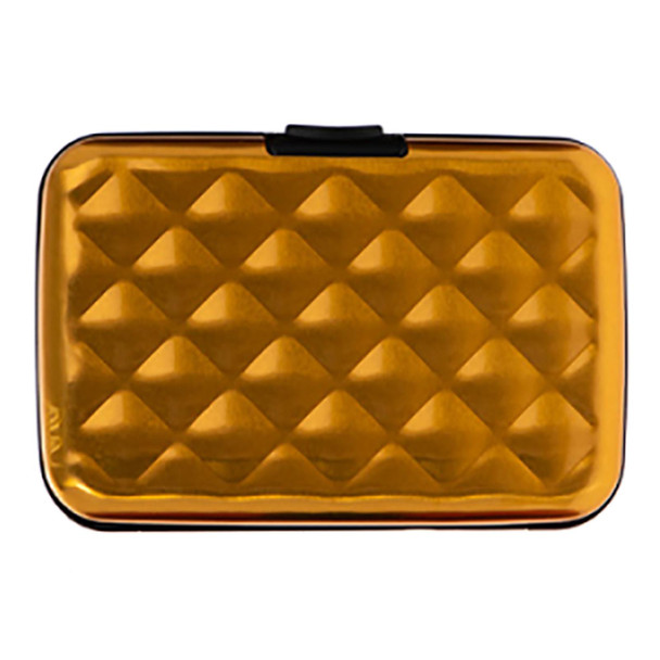 Card Protector - Diamond Dimples - Gold