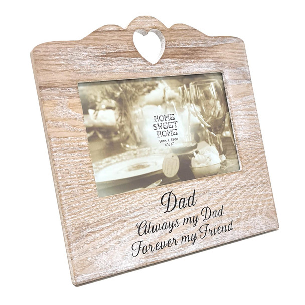 Sentiment Wooden Photo Frame - Dad