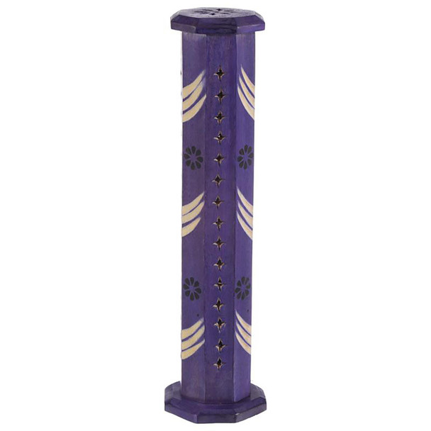 Incense Tower Flower Fretwork - Purple
