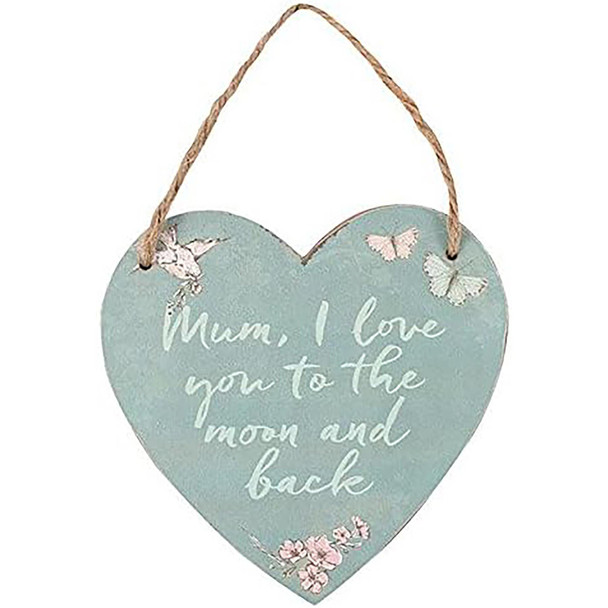 Mum Heart Hanging Sign