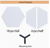 Hexagon Clear Surf Traction Pad