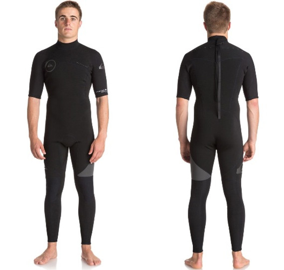 SYNCRO SERIES 2MM SHORT SLEEVE BACK ZIP WETSUIT JET