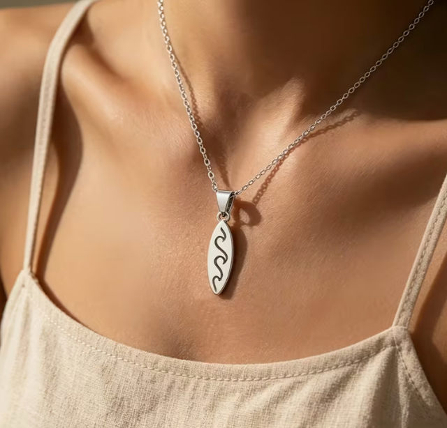 Surfboard  Necklace