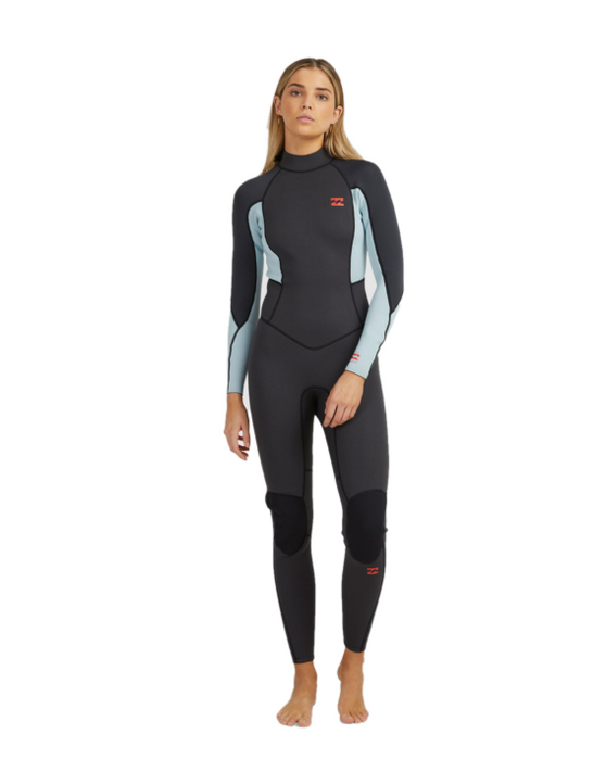 Womens Launch 3/2mm Flatlock Back Zip Wetsuit