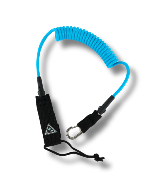 8" COILED LEASH WITH CARABINER