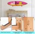 Wood Surfboard Wall-Mounted Storage Shelf