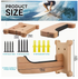 Wood Surfboard Wall-Mounted Storage Shelf