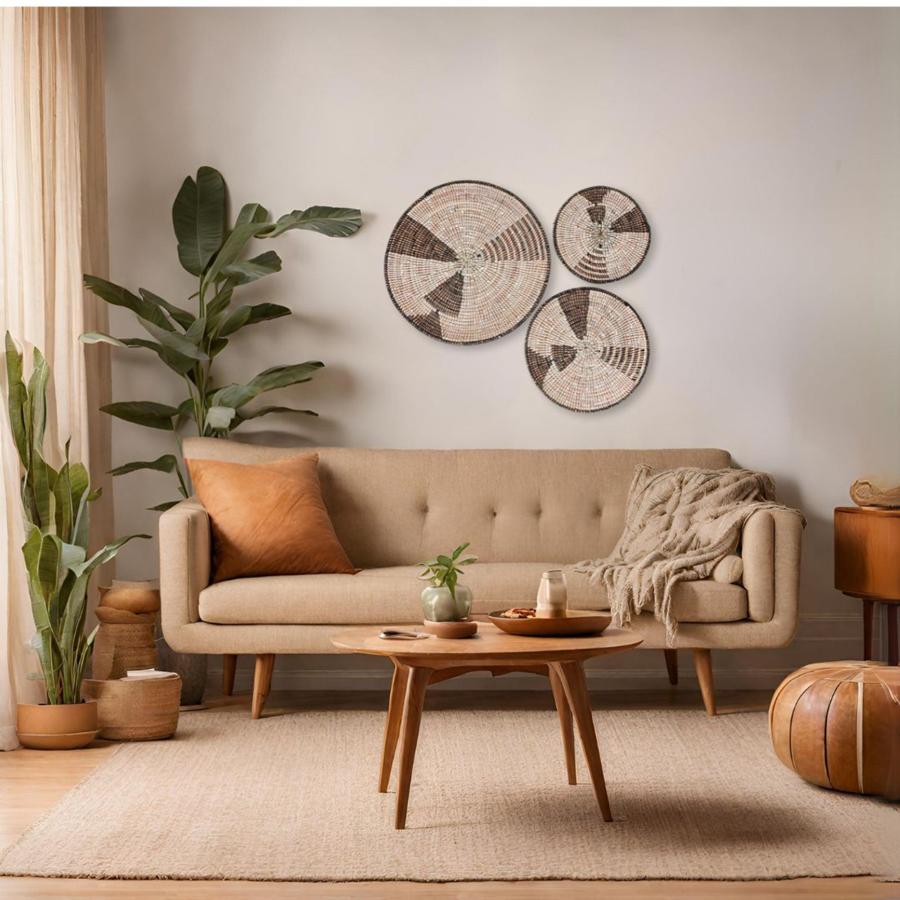 Triangles Wall Baskets Set Mbare