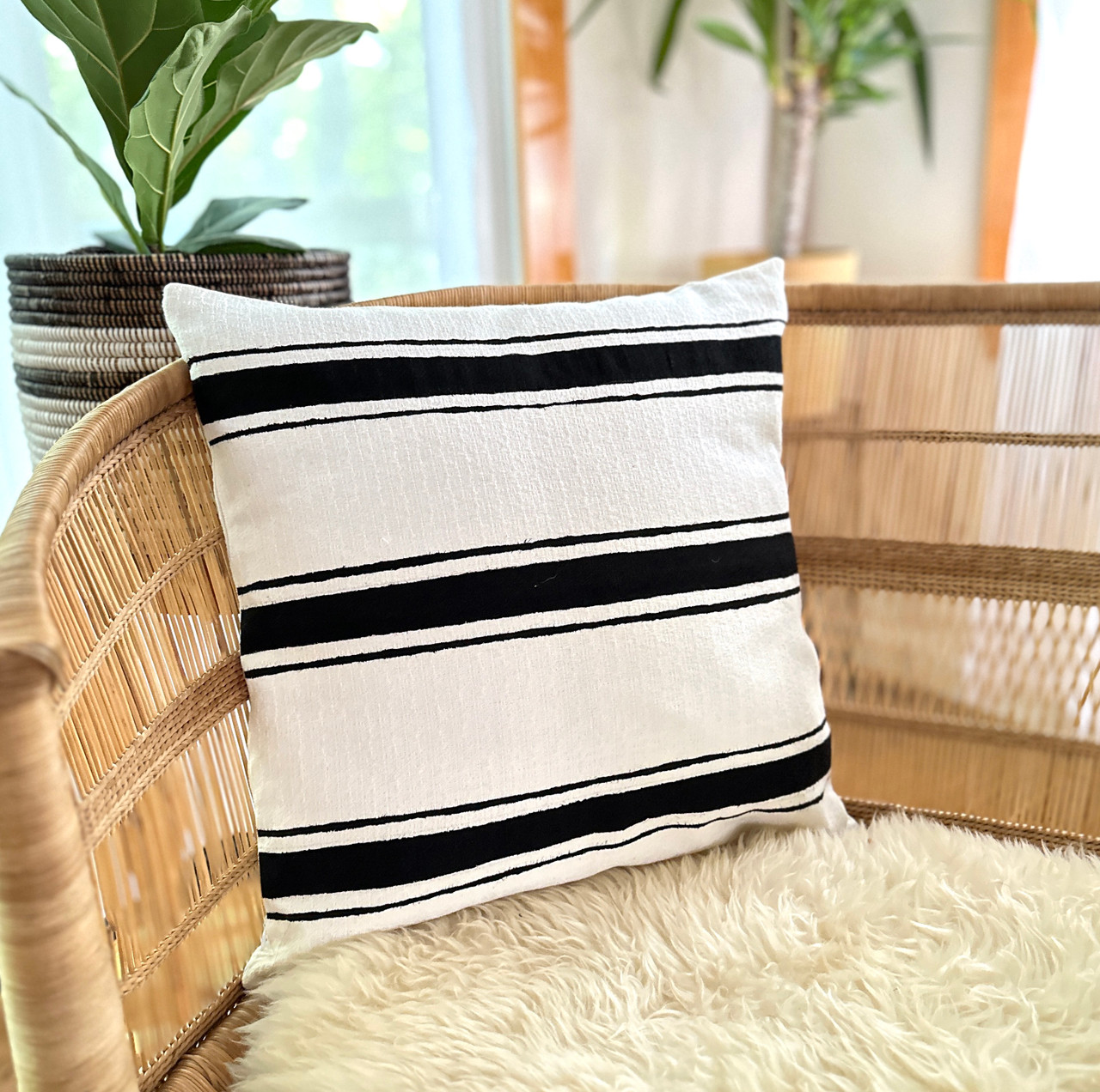 Mbare Organic Lines Sadza Pillow Cover