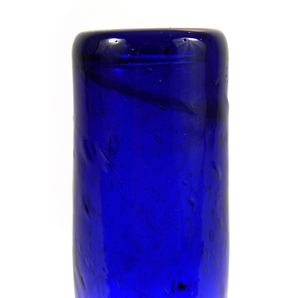 Blue Gourd Shaped Vase Recycled Glass Mbare