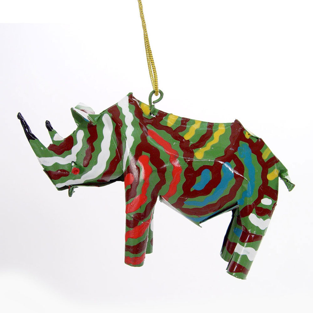 African Rhino Christmas Ornament | Mbare